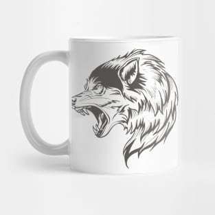 WOLF slide FACE Mug